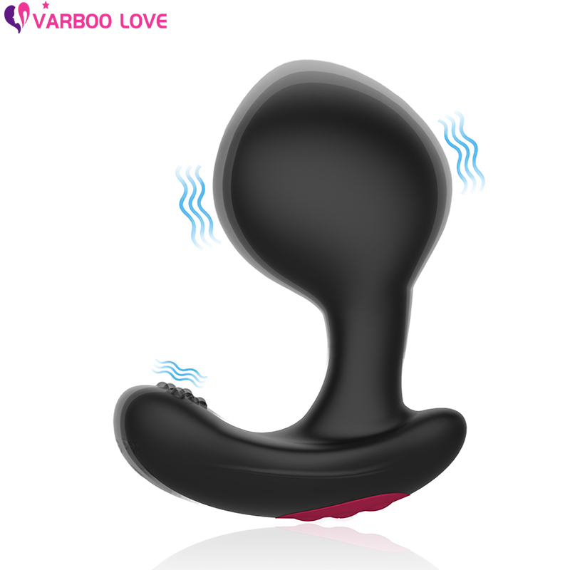 Silicone Inflatable Anal Toys with Flared Base Prostate Sex Toys for Beginners Advanced Users